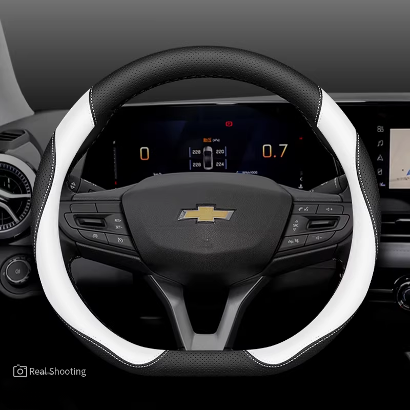 Load image into Gallery viewer, Chevrolet Premium Nappa Leather Breathable Ultra-Thin Non-Slip Steering Wheel Cover For Cruze, Equinox, Trax - i-Station Mobile Phone & Electronic Device Repair and Accessories
