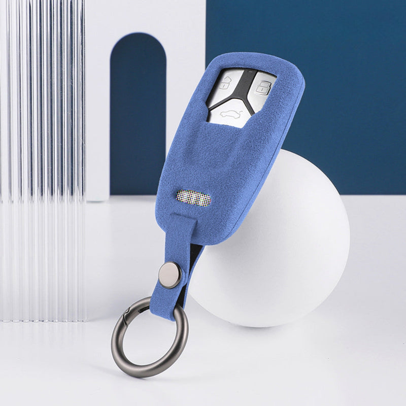 Load image into Gallery viewer, Audi Alcantara Remote Car Key Fob Case Cover For A4, A5, A6, Q5, Q7, S4, S5, S7 - i-Station Mobile Phone & Electronic Device Repair and Accessories