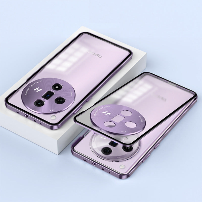 Load image into Gallery viewer, OPPO Find X7/Ultra - Metal Frame Frosted Magnetic Phone Case - i-Station Mobile Phone & Electronic Device Repair and Accessories