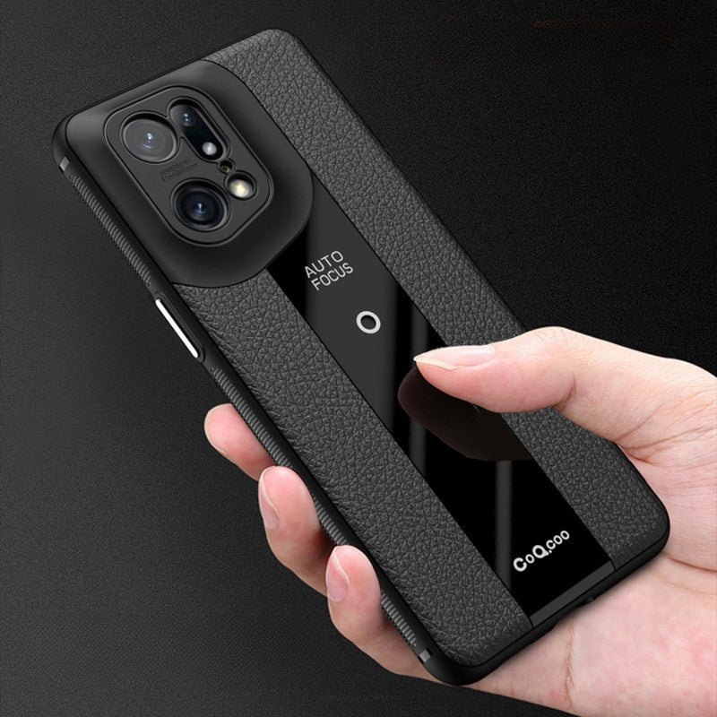 Load image into Gallery viewer, OPPO Find X5/Pro - Luxurious Litchi-Texture Silicone Protective Case - i-Station Mobile Phone & Electronic Device Repair and Accessories