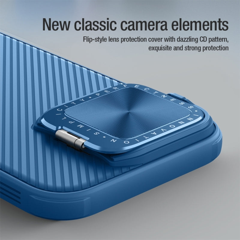 Load image into Gallery viewer, Apple iPhone 16 Pro/Max - NILLKIN CD Texture Mirror Shield Flip Style Lens Camera Stand - i-Station Mobile Phone & Electronic Device Repair and Accessories