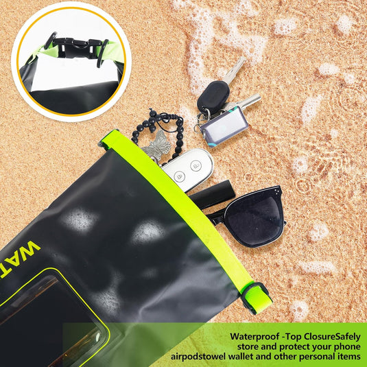 IP68 Waterproof Dry Bag 2L - Roll Top Waterproof Pool Bag,dry bags for kayaking waterproof-w/Phone Pouch,Large Waterproof Phone Pouch,Boating & Kayak Accessories camping - i-Station Mobile Phone & Electronic Device Repair and Accessories