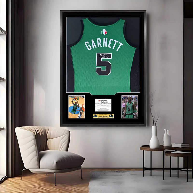 Load image into Gallery viewer, Kevin Garnett Boston Celtics Framed Jersey Display – Facsimile Signature Edition - i-Station Mobile Phone & Electronic Device Repair and Accessories