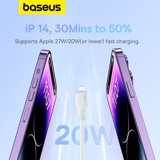 Baseus Pudding Series Fast Charging Cable Type-C to iP 20W 1.2m - i-Station Mobile Phone & Electronic Device Repair and Accessories