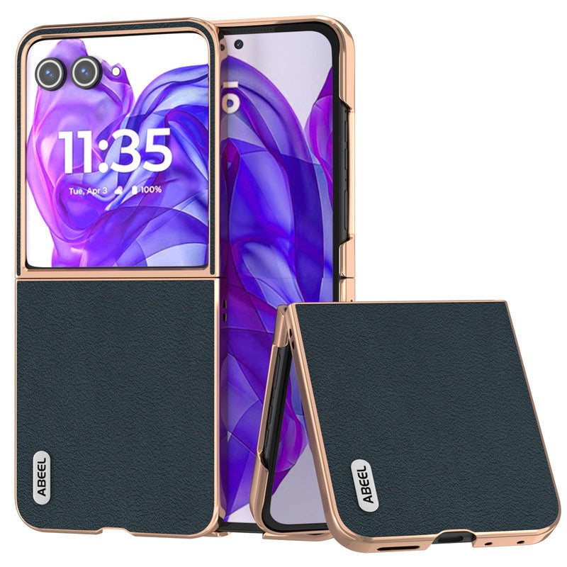 Load image into Gallery viewer, Motorola Moto Razr 50/Ultra Leather Shockproof Protective Case - i-Station Mobile Phone & Electronic Device Repair and Accessories
