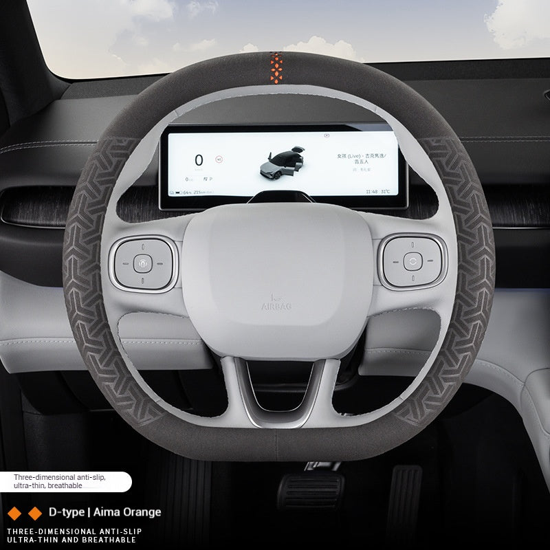 Load image into Gallery viewer, Universal Microfiber Suede Steering Wheel Cover – All-Season, Durable, Soft & Comfortable Grip - i-Station Mobile Phone & Electronic Device Repair and Accessories