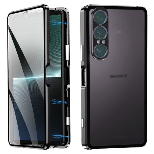 Sony Xperia 1 VII - Metal Frame Dual-Sided Clear Glass Phone Case - i-Station Mobile Phone & Electronic Device Repair and Accessories
