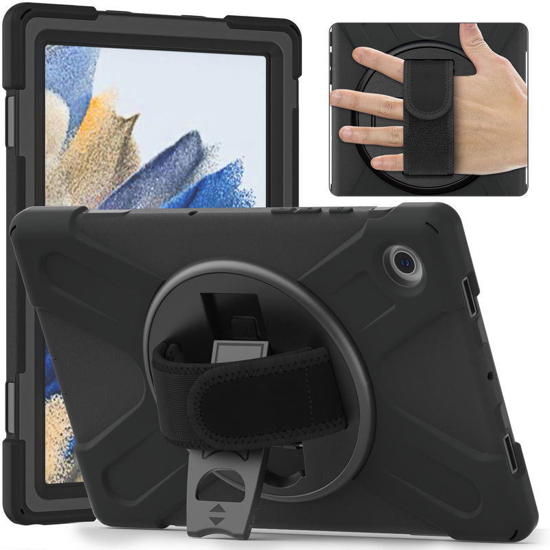 Load image into Gallery viewer, Samsung Galaxy Tab A8 10.5" 2022 (X200/X205) Heavy Duty 360 Degree Rotate Stand Hand Strap Case - i-Station Mobile Phone & Electronic Device Repair and Accessories