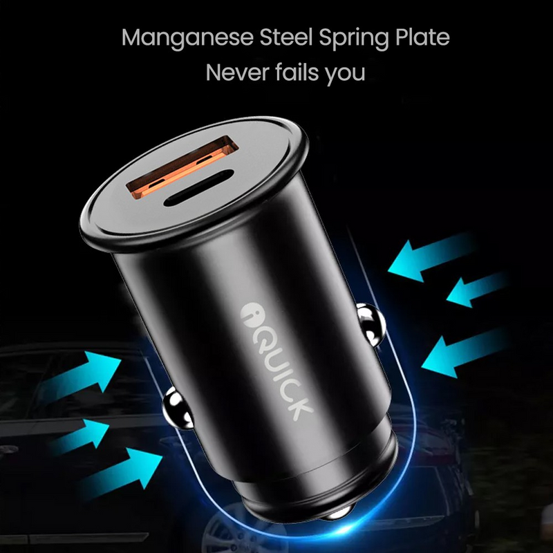 Load image into Gallery viewer, iQuick CQ2 38W Fast Car Charging USB-A & USB-C Ports - i-Station Mobile Phone & Electronic Device Repair and Accessories