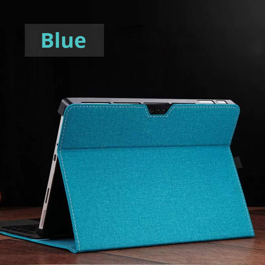 Microsoft Surface Pro 8 (1983) - Business Slim Folding PU Leather Hard Back Shell - i-Station Mobile Phone & Electronic Device Repair and Accessories