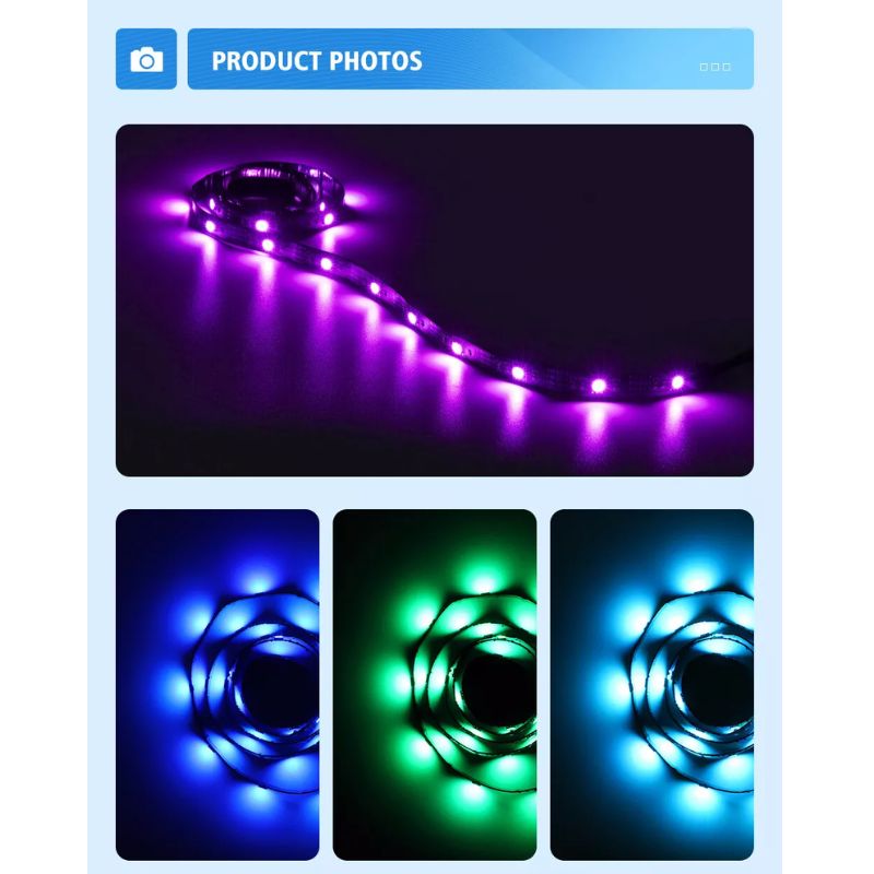 RGB Lighting TV LED Backlights USB Backlight Strip 300CM WiFi & Remote Control - i-Station Mobile Phone & Electronic Device Repair and Accessories
