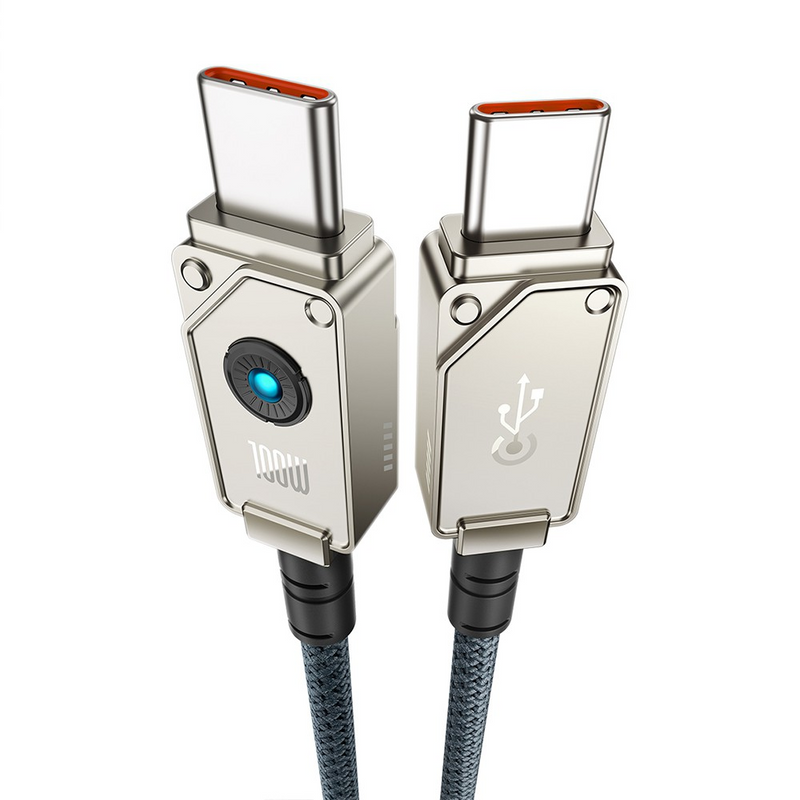 Load image into Gallery viewer, Baseus Unbreakable Series Fast Charging Data Cable Type-C to Type-C 100W 2m Compatible for iPhone 15 16 Series - i-Station Mobile Phone & Electronic Device Repair and Accessories