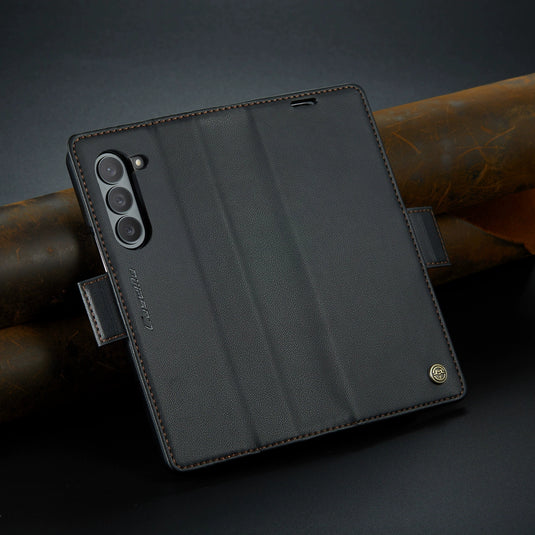 Samsung Galaxy Z Fold 6 (SM-F956) Premium Leather Shockproof Wallet Series Case - i-Station Mobile Phone & Electronic Device Repair and Accessories
