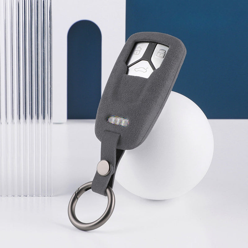Load image into Gallery viewer, Audi Alcantara Remote Car Key Fob Case Cover For A4, A5, A6, Q5, Q7, S4, S5, S7 - i-Station Mobile Phone & Electronic Device Repair and Accessories