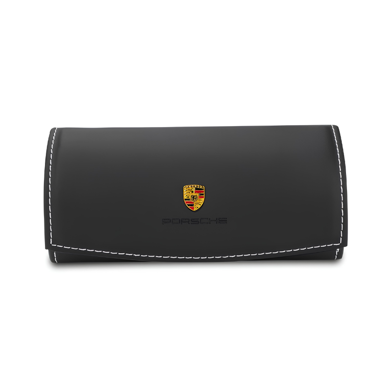 Load image into Gallery viewer, Porsche PU Leather Car Sunglasses Holder for Macan, Cayenne, 718, Panamera, 911, Taycan - i-Station Mobile Phone & Electronic Device Repair and Accessories