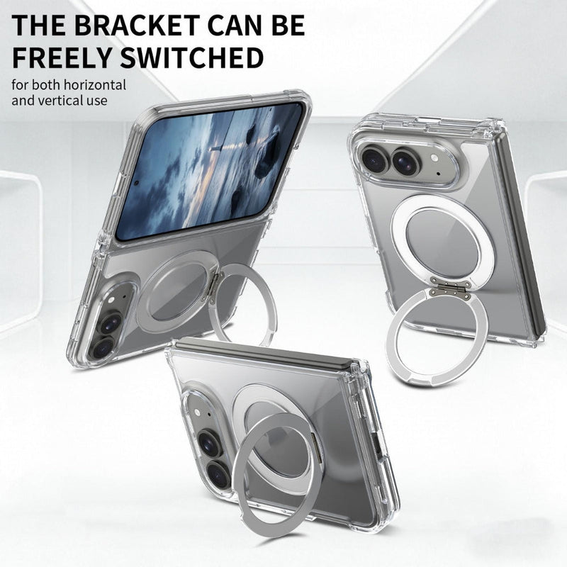 Load image into Gallery viewer, Apple iPhone Duo - Scratch-proof Transparent Rotating Holder Magnetic Phone Case - Polar Tech Australia