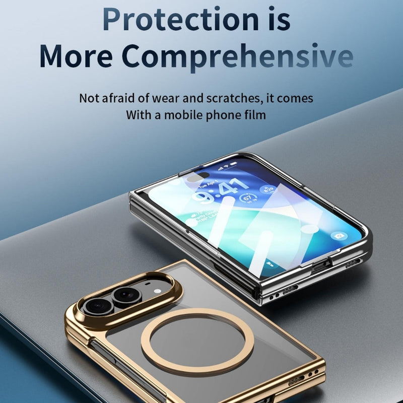 Load image into Gallery viewer, Apple iPhone Duo - Clear Plated Magnetic Integrated Film Phone Case - Polar Tech Australia