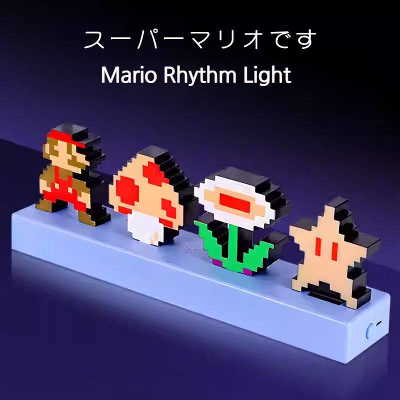 Load image into Gallery viewer, Super Mario - Light 3D Pixel Lamp LED Game Icon Night Light Colour Phasing Music Reactive for Bedroom Gaiming Room