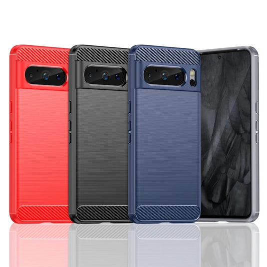 Google Pixel 6/6Pro/6A - Slim Fit Phone Cover with Shock-Absorption, Carbon Fiber TPU Rubber Protective Essentials Series Case - i-Station Mobile Phone & Electronic Device Repair and Accessories