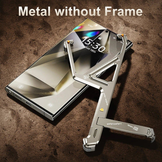 Samsung Galaxy S24 Ultra 5G(SM-S928) - Geometric Style Metal Stand Phone Case - i-Station Mobile Phone & Electronic Device Repair and Accessories