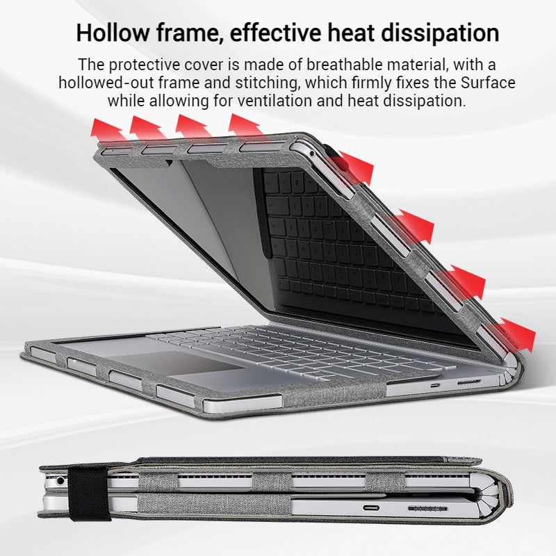 Load image into Gallery viewer, Microsoft Surface Book 2/3 15" - 2-in-1 Business Shockproof Protective Case - i-Station Mobile Phone & Electronic Device Repair and Accessories