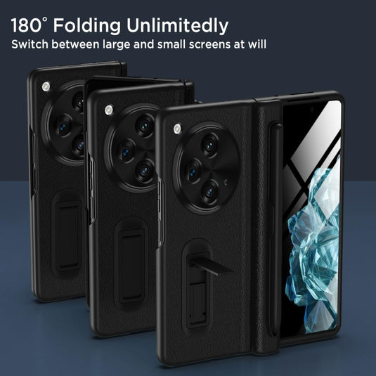 OPPO Find N3 (CPH2499) - PU + PC 2 in 1 Shockproof Stand Protective Case - i-Station Mobile Phone & Electronic Device Repair and Accessories