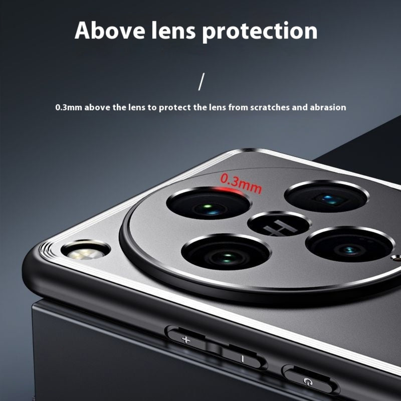 Load image into Gallery viewer, OPPO Find X7 / X7 Ultra - Metal Large Hole Lens Full Cover Soft Edge Anti Fall Case - i-Station Mobile Phone & Electronic Device Repair and Accessories