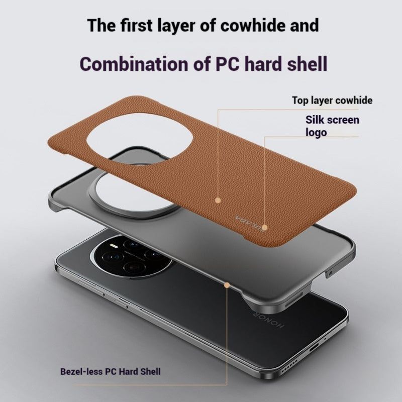 Load image into Gallery viewer, Honor Magic6/Magic6 Pro/Magic6 Ultimate - Genuine Leather Frameless Protective Case - i-Station Mobile Phone & Electronic Device Repair and Accessories