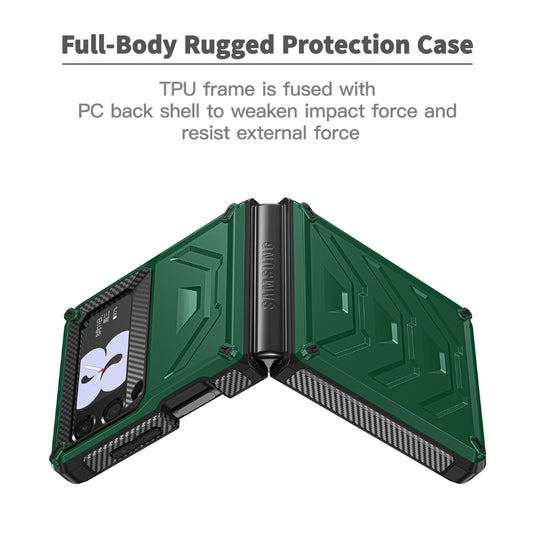 Samsung Galaxy Z Flip 4(SM-F721) - Full Wrap Armored Shockproof Protection Case - i-Station Mobile Phone & Electronic Device Repair and Accessories