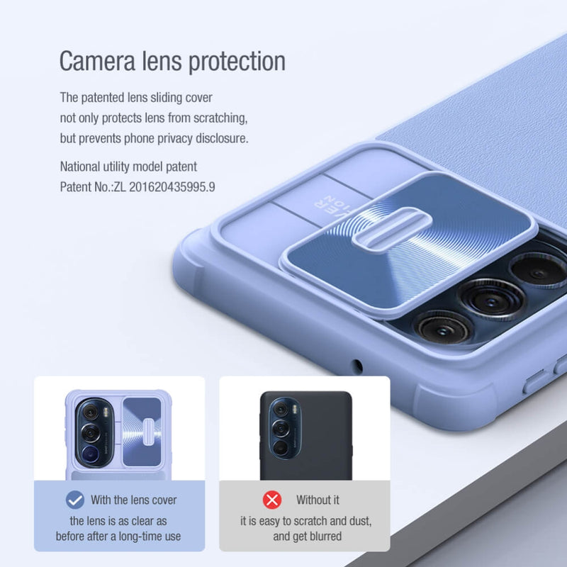 Load image into Gallery viewer, Motorola Moto Edge X30 - Nillkin CamShield Leather Cover Case - i-Station Mobile Phone & Electronic Device Repair and Accessories