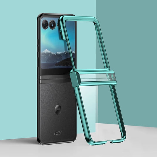 Motorola Razr 50/Ultra - Electroplated Transparent Minimalist Phone Case - i-Station Mobile Phone & Electronic Device Repair and Accessories