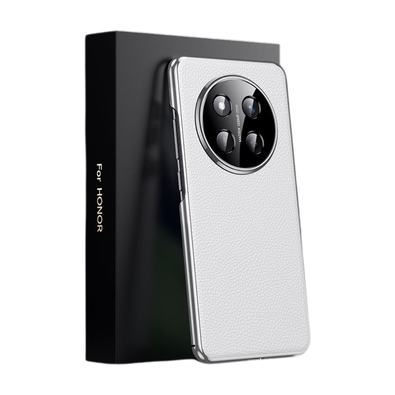 Load image into Gallery viewer, Honor 100/Pro - Electroplated Full Cover Genuine Leather Business Phone Case - i-Station Mobile Phone & Electronic Device Repair and Accessories