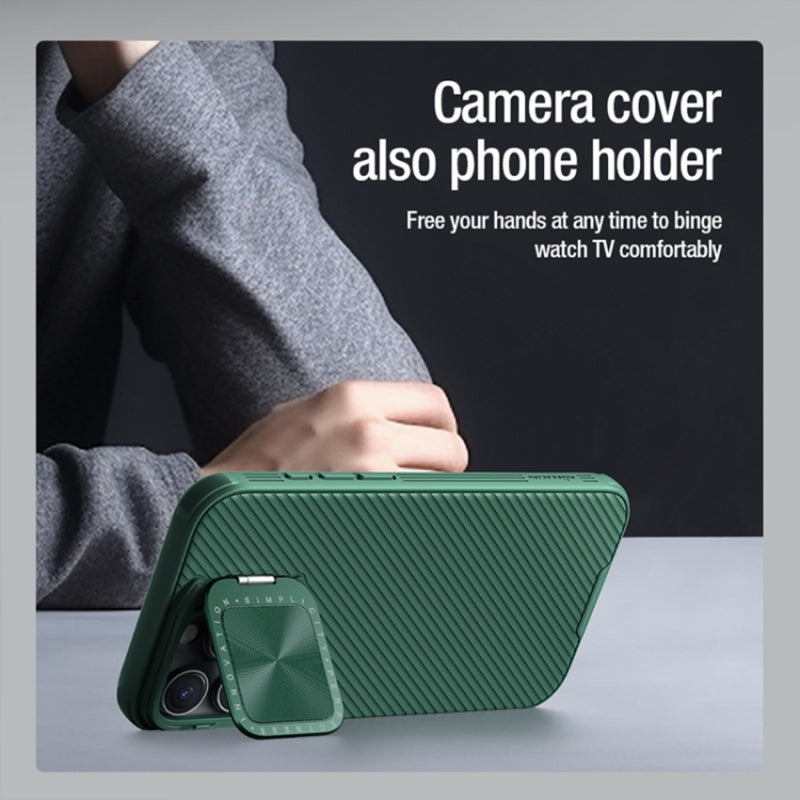 Load image into Gallery viewer, Apple iPhone 16 Pro/Max - NILLKIN CD Texture Mirror Shield Flip Style Lens Camera Stand - i-Station Mobile Phone & Electronic Device Repair and Accessories