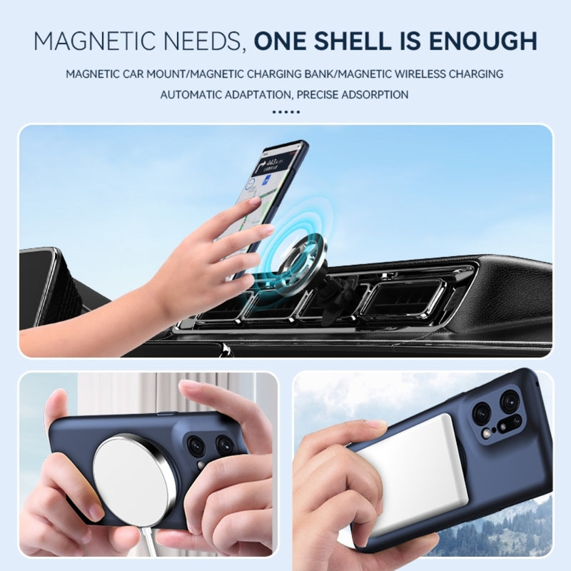 Load image into Gallery viewer, OPPO Find X5/Pro - Magsafe Hidden Fold Holder Full Coverage Shockproof Phone Case - i-Station Mobile Phone & Electronic Device Repair and Accessories