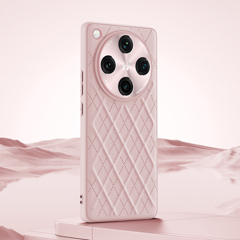 Load image into Gallery viewer, OPPO Find X8 Pro Diamond Pattern Plain Leather Shockproof Essentials Series Case - i-Station Mobile Phone & Electronic Device Repair and Accessories