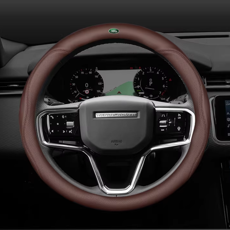 Load image into Gallery viewer, Land Rover Genuine Leather Breathable Steering Wheel Cover for Evoque, Discovery Sport, Defender, Velar, Range Rover Sport