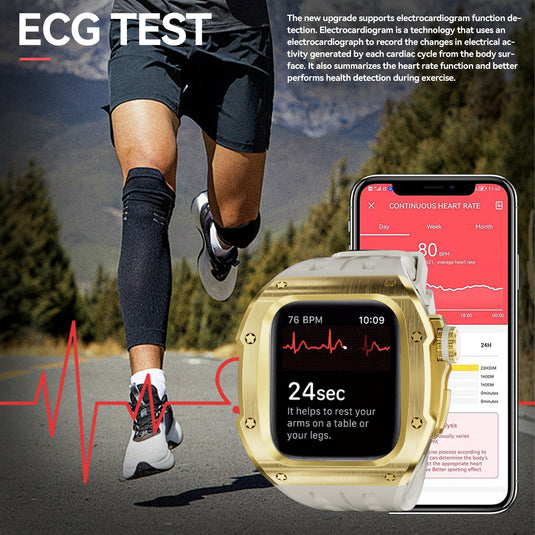 Apple Watch Series 4/5/6/SE/7/8/9/10/Ultra - Shockproof Metal Modified Case + Watch Strap - i-Station Mobile Phone & Electronic Device Repair and Accessories