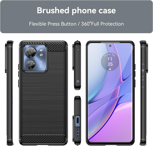 Motorola Moto Edge 40/Edge 2023 - Shield Shockproof Rugged Heavy Duty Case With 2PC 9H Glass Screen Protector - i-Station Mobile Phone & Electronic Device Repair and Accessories