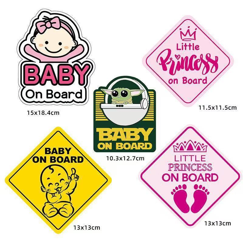 Load image into Gallery viewer, Universal Stylish Baby On Board Car Sticker Safety Sign For Reflective & Weatherproof Safety Sticker - i-Station Mobile Phone & Electronic Device Repair and Accessories