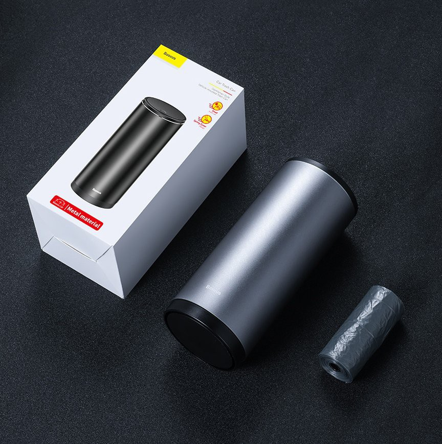 Baseus Gentleman Style Vehicle-mounted Trash Can (with Trash Bag 1 roll/30) - i-Station Mobile Phone & Electronic Device Repair and Accessories