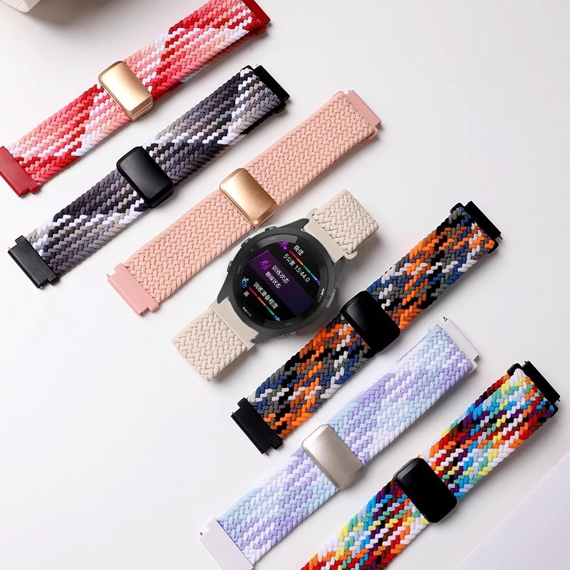 Load image into Gallery viewer, Garmin Forerunner 645/ 645 Music - 20MM Nylon Braided Magnetic Clasp Watch Band - i-Station Mobile Phone & Electronic Device Repair and Accessories