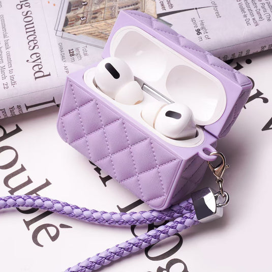 Apple Airpods 3 - Diamond-Patterned Lambskin Case - i-Station Mobile Phone & Electronic Device Repair and Accessories