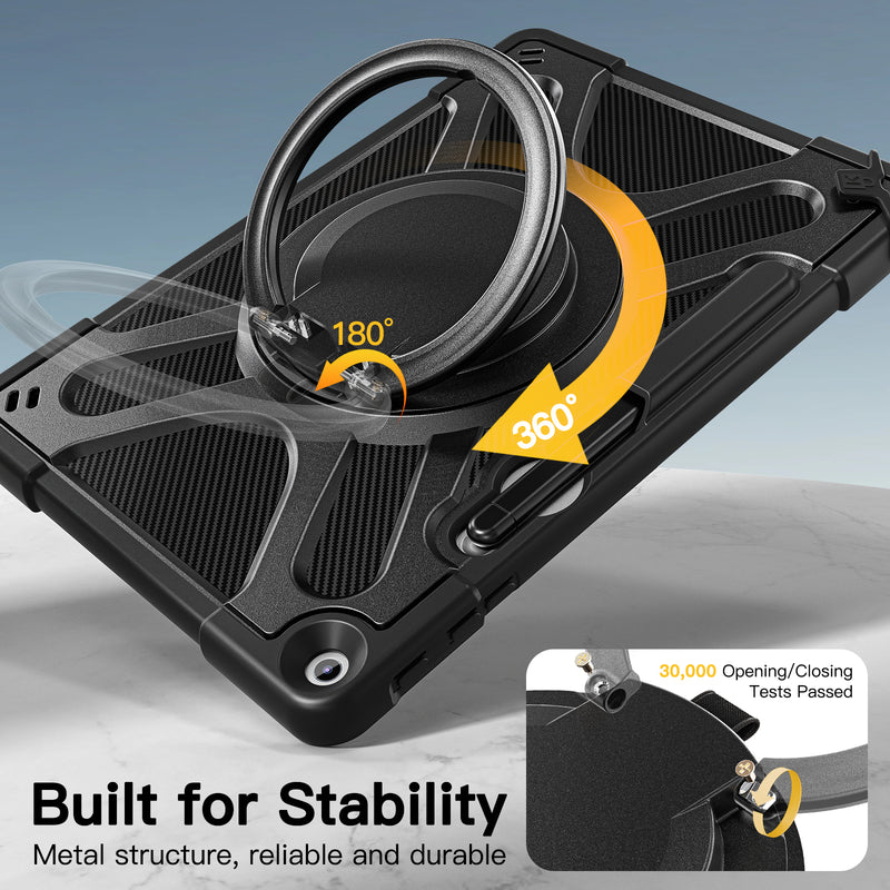 Load image into Gallery viewer, Microsoft Surface Pro 12 (2025) - 360 Degree Rotate Shockproof Heavy Duty Tough Stand Case Cover With Pen Holder - i-Station Mobile Phone & Electronic Device Repair and Accessories