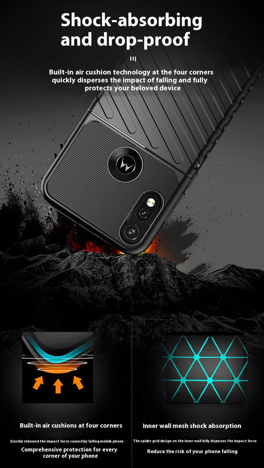 Motorola Moto Defy 2021 - Shield Shockproof Rugged Heavy Duty Case With 2PC 9H Tempered Glass Screen Protector - i-Station Mobile Phone & Electronic Device Repair and Accessories
