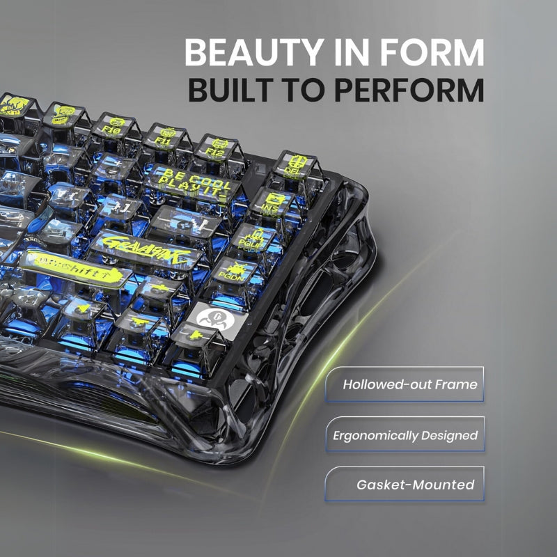 Load image into Gallery viewer, GravaStar Mercury K1 Lite Mechanical Gaming Keyboard, 75% Gasket Hot Swappable Custom RGB Backlit Wireless Keyboard - i-Station Mobile Phone & Electronic Device Repair and Accessories