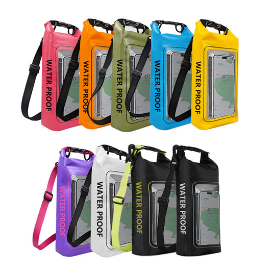 IP68 Waterproof Dry Bag 2L - Roll Top Waterproof Pool Bag,dry bags for kayaking waterproof-w/Phone Pouch,Large Waterproof Phone Pouch,Boating & Kayak Accessories camping - i-Station Mobile Phone & Electronic Device Repair and Accessories