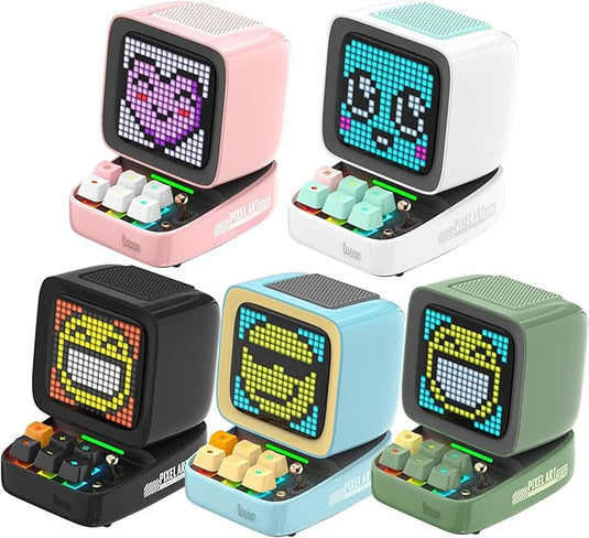Divoom Ditoo Retro Pixel Art Game Bluetooth Speaker With 16X16 LED App Controlled Front Screen - i-Station Mobile Phone & Electronic Device Repair and Accessories