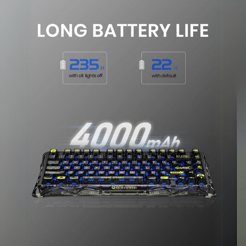 Load image into Gallery viewer, GravaStar Mercury K1 Lite Mechanical Gaming Keyboard, 75% Gasket Hot Swappable Custom RGB Backlit Wireless Keyboard - i-Station Mobile Phone & Electronic Device Repair and Accessories