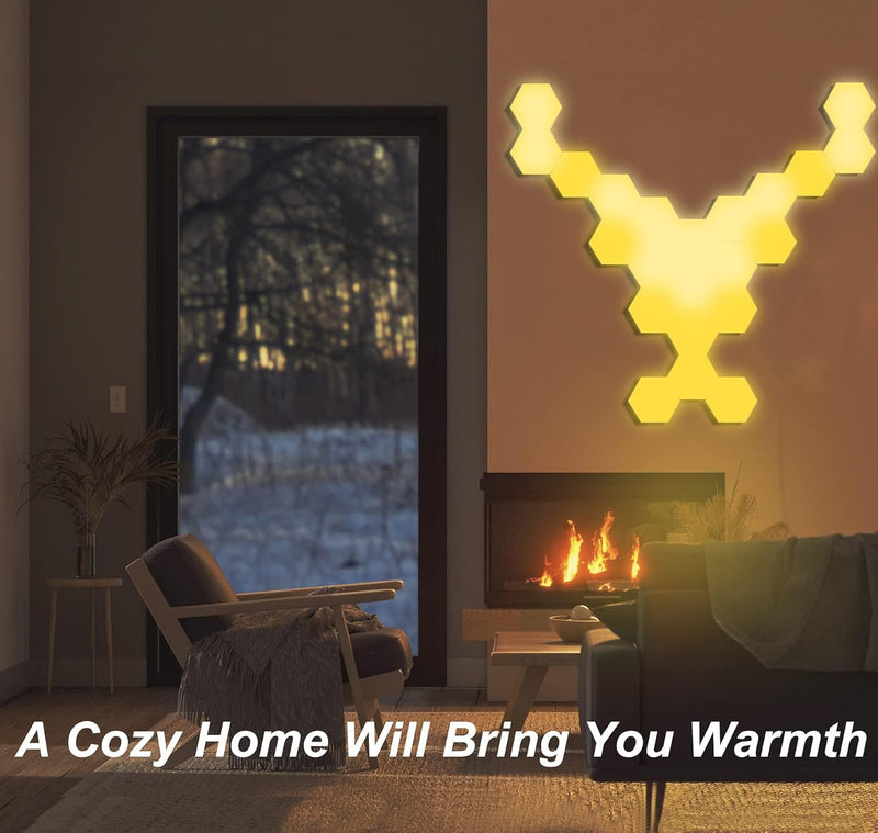 Load image into Gallery viewer, Hexagon RGB LED Smart Light Panels Punch-Free With App Control Gaming Lights Music Sync Hexagon Wall LED Lights DIY Geometry Ambience Lighting for Gaming Room Bedroom Streaming, 6 Panels - i-Station Mobile Phone & Electronic Device Repair and Accessories