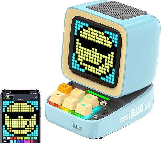 Divoom Ditoo Retro Pixel Art Game Bluetooth Speaker With 16X16 LED App Controlled Front Screen - i-Station Mobile Phone & Electronic Device Repair and Accessories